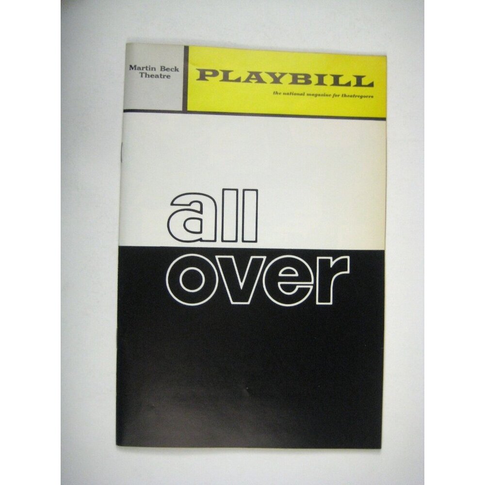 All Over Playbill 1971 Beck Theatre Jessica Tandy Dewhurst Voskovec Impala Ad